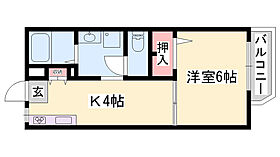 マックスマイシャトウ  ｜ 兵庫県姫路市上大野6丁目（賃貸アパート1K・1階・24.50㎡） その2