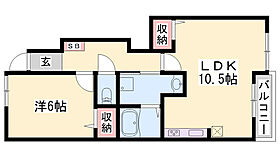 Jasmine  ｜ 兵庫県姫路市書写（賃貸アパート1LDK・1階・42.63㎡） その2