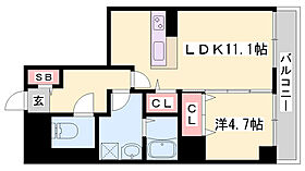 パラストＫＳ  ｜ 兵庫県姫路市小姓町（賃貸マンション1LDK・5階・45.23㎡） その2