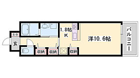 ポーシェガーデン2  ｜ 兵庫県姫路市飾磨区野田町（賃貸マンション1K・2階・30.96㎡） その2