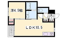 Ｋパラッツォ加古川  ｜ 兵庫県加古川市加古川町河原（賃貸アパート1LDK・1階・36.00㎡） その2