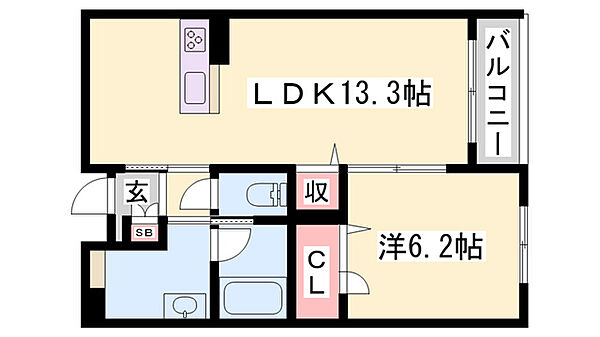 ザ　フジイ　ガーデンＡ ｜兵庫県加東市下滝野4丁目(賃貸マンション1LDK・1階・44.81㎡)の写真 その2