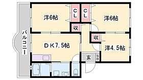 ローレルハイツ姫路天満B棟  ｜ 兵庫県姫路市大津区天満（賃貸マンション3DK・4階・55.56㎡） その2