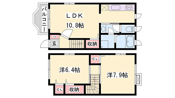 ロークアット ｜兵庫県三木市自由が丘本町2丁目(賃貸アパート2LDK・1階・60.24㎡)の写真 その2