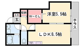 泰山木苑　A棟  ｜ 兵庫県姫路市阿保（賃貸アパート1LDK・1階・38.07㎡） その2