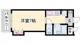 ジュネス新在家  ｜ 兵庫県加古川市平岡町新在家（賃貸マンション1K・1階・21.90㎡） その2