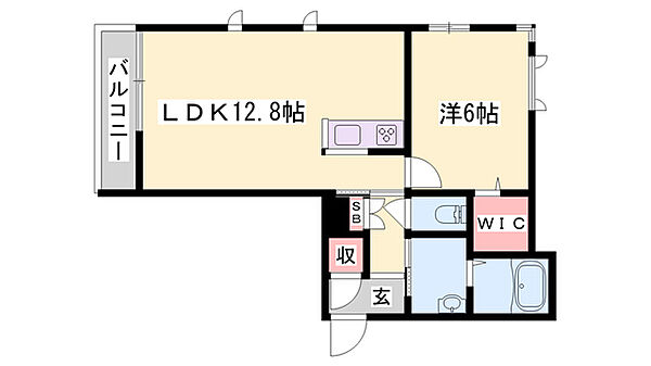 セントリビエ下滝野　Ｃ棟 ｜兵庫県加東市下滝野3丁目(賃貸アパート1LDK・3階・47.84㎡)の写真 その2