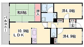 コムロワイヤル姫路幸町  ｜ 兵庫県姫路市幸町（賃貸マンション3LDK・4階・60.60㎡） その2