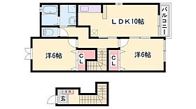 カモミールII  ｜ 兵庫県加東市上中1丁目（賃貸アパート2LDK・2階・57.22㎡） その2