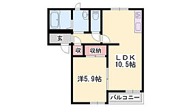 グリーンルミナス  ｜ 兵庫県小野市黒川町（賃貸アパート1LDK・1階・43.75㎡） その2