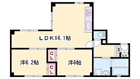 La Maison Claire  ｜ 兵庫県姫路市飾磨区中島（賃貸マンション2LDK・1階・60.73㎡） その2