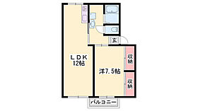 クレール山手  ｜ 兵庫県相生市山手1丁目（賃貸アパート1LDK・2階・41.55㎡） その2