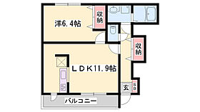 グレイス別所  ｜ 兵庫県姫路市別所町北宿（賃貸アパート1LDK・1階・45.12㎡） その2