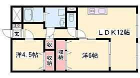 ヴィラ・カプリコーン  ｜ 兵庫県宍粟市山崎町中井（賃貸アパート2LDK・1階・57.40㎡） その2