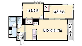 シャーメゾンフルール  ｜ 兵庫県姫路市広畑区蒲田4丁目（賃貸マンション2LDK・3階・67.01㎡） その2