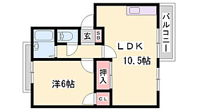 ファミリーハイツ  ｜ 兵庫県姫路市宮上町1丁目（賃貸アパート1LDK・2階・37.44㎡） その2