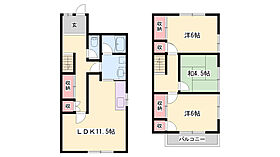 サンホーム野口小学校前  ｜ 兵庫県加古川市野口町古大内（賃貸テラスハウス3LDK・1階・66.00㎡） その1