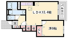 ネオ・エスト　オーブＢ  ｜ 兵庫県姫路市東山（賃貸アパート1LDK・1階・45.89㎡） その2