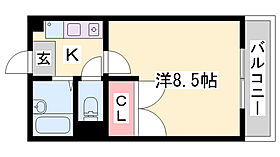 ミストラル下手野  ｜ 兵庫県姫路市下手野6丁目（賃貸アパート1K・2階・23.18㎡） その2