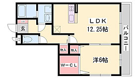 サンテ・レザンジュ　A棟  ｜ 兵庫県姫路市飯田（賃貸アパート1LDK・3階・48.68㎡） その2