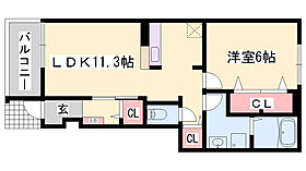 エル・ヴィエントＡ  ｜ 兵庫県赤穂郡上郡町竹万（賃貸アパート1LDK・1階・44.18㎡） その2