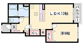 オリーブII  ｜ 兵庫県姫路市山吹1丁目（賃貸アパート1LDK・1階・45.82㎡） その2