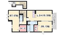 エスポワールひかりが丘　B 2階/-