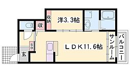 ベル アムールB 1階/-