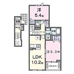 フォルトゥーナ 播磨 2LDKの間取図画像