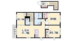 シャーメゾン青山北 3LDKの間取図画像