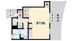 ロイヤルメゾンマエダ ワンルームの間取図画像
