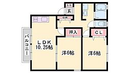 ラ・メゾン・クレール 2階/-