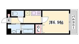 MISTRAL千代田町 1Kの間取図画像
