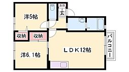 フォーレスイン西嶋 2LDKの間取図画像