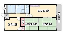 リゾティ英賀保 3LDKの間取図画像