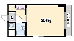 セントポーリア 1Kの間取図画像