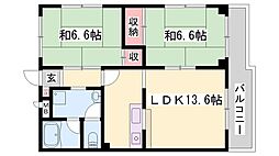 グランドールTA 2LDKの間取図画像