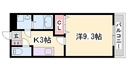 エスポアスズキ 1Kの間取図画像