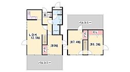 リブレ北新在家 3LDKの間取図画像