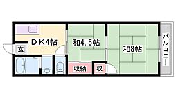 中津アパート 2階/-