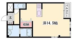 ソルグランデ ワンルームの間取図画像