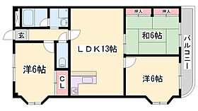 グリーンハイツ中島  ｜ 兵庫県姫路市飾磨区中島3丁目（賃貸マンション3LDK・3階・65.88㎡） その2