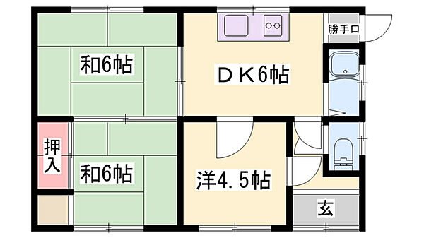 兵庫県姫路市青山北2丁目(賃貸一戸建3DK・1階・45.37㎡)の写真 その2