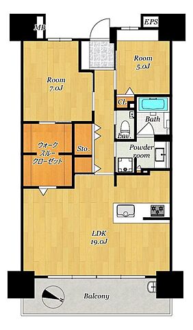 間取り ライオンズ諫早ステーションスクエア 6階/-