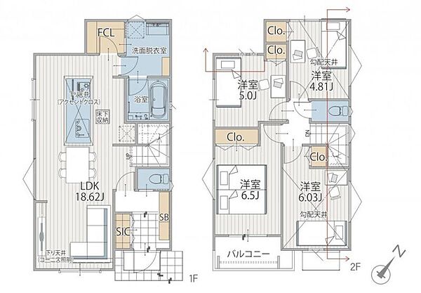 間取りを拡大表示