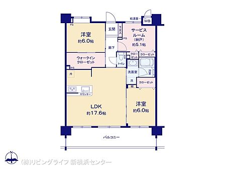間取図 2LDK+S