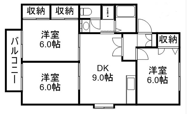 静岡県浜松市中央区入野町(賃貸アパート3DK・1階・59.00㎡)の写真 その2