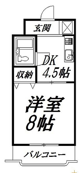 静岡県浜松市中央区広沢3丁目(賃貸マンション1DK・3階・24.09㎡)の写真 その2