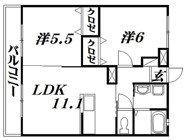 静岡県浜松市中央区志都呂町(賃貸マンション2LDK・3階・50.14㎡)の写真 その2