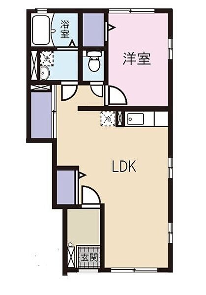 静岡県浜松市中央区富塚町(賃貸アパート2LDK・1階・48.50㎡)の写真 その2